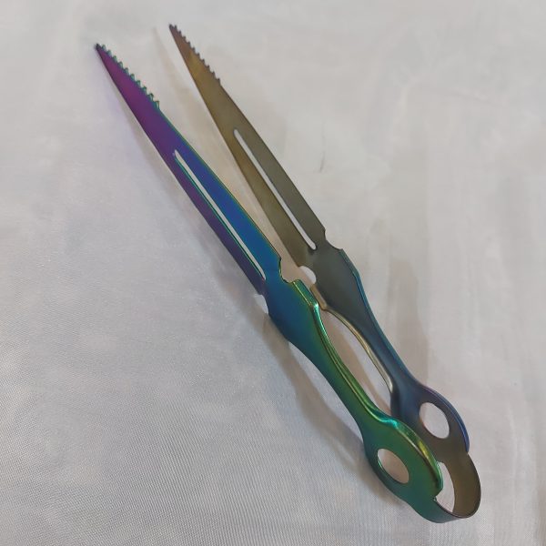 انبر خنجری استیل هفت رنگ کد 1012608 دیجی قلیان