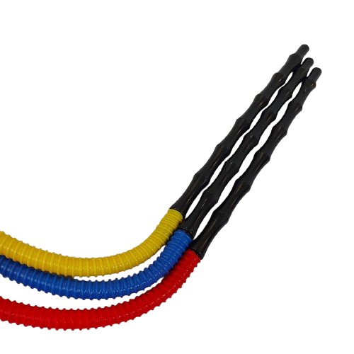 شیلنگ قهوه خانه ای دسته کاجی مشکی 1002275 دیجی قلیون