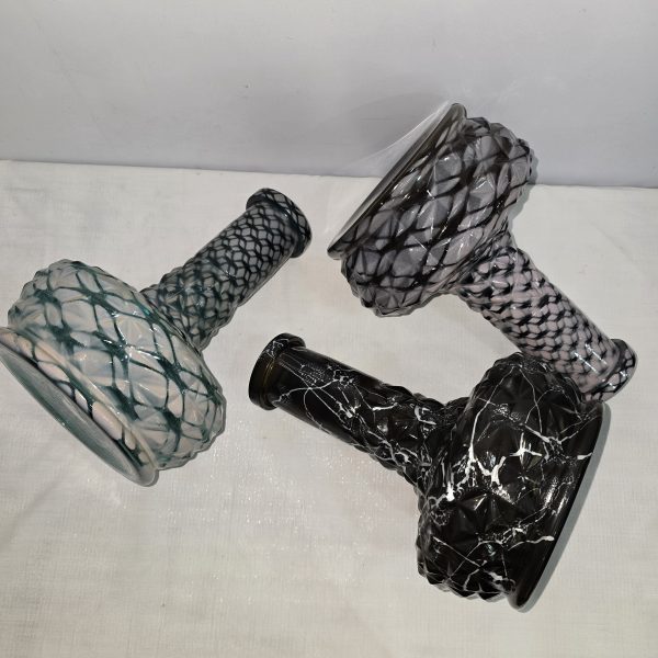 شیشه قلیان کرنو یخی پوست ماری متوسط کد 1003488دیجی قلیون