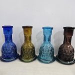 شیشه قلیان قلندری کندویی نیلی کد 1003490 دیجی قلیون