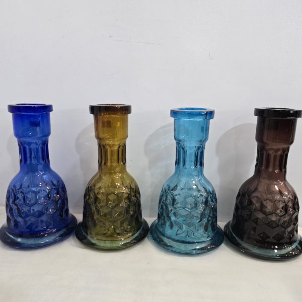 شیشه قلیان قلندری کندویی نیلی کد 1003490 دیجی قلیون