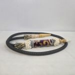 شیلنگ دسته فرشی کوتاه قهوه خانه ای 1002301 دیجی قلیون