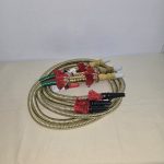 شیلنگ قهوه خانه ای نوار طلایی سر پلاستیک داوود اغلی 1002297 دیجی قلیون